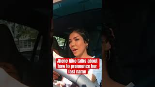 Jhene Aiko talks about how to pronounce her last name subscribe jhene jheneaiko foryou [upl. by Aliza]