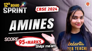 Amines Organic Chemisty  Class 12  SPRINT SERIES  CBSE 2024 [upl. by Colline]