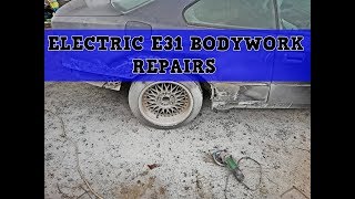 BMW E31 840CI EV Conversion 109 BodyWork Repair Starts [upl. by Nileuqaj]