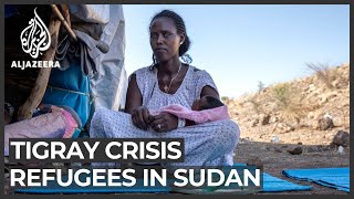 Tigrayans flee to Sudan leave families behind in Ethiopia [upl. by Alena]