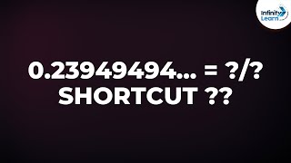 Writing Non Terminating Recurring Decimal in the form P by Q Shortcut Trick Part 3  Dont Memorise [upl. by Kyd]