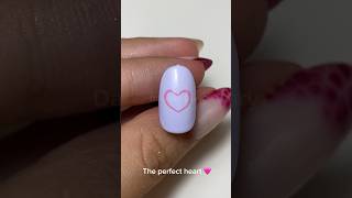 No more uneven heart with this simple trick nailart nailtutorial [upl. by Ultann]