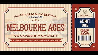 ABL Round 1 I Melbourne Aces v Canberra Cavalry I Game 1 [upl. by Amend]