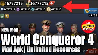 World Conqueror 4 Mod Apk  Mod Menu  Latest Version  Unlimited Resources [upl. by Atinrahs]