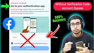 Two step authentication facebook lost phone  Facebook login code problem two factor authentication [upl. by Thursby]