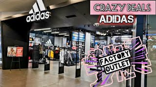 CRAZY ADIDAS OUTLET 50OFF Clothing amp Shoe for All  SHOP TOUR WITH ΜΕ [upl. by Nylanej]