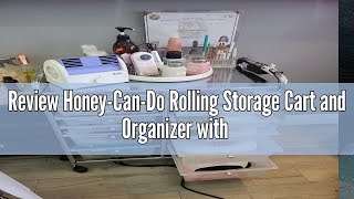 Review HoneyCanDo Rolling Storage Cart and Organizer with 12 Plastic Drawers [upl. by Eenoj]