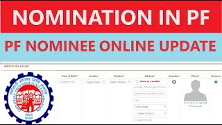 How to add Nominee in PF account online 2024  PF Nominee Update Online pf epfo epf nomination [upl. by Ahsercal921]