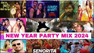 NEW YEAR BOLLYWOOD PARTY MIX MASHUP 2024  NON STOP BOLLYWOOD DANCE PARTY MIX DJ NEW YEAR SONG 2024 [upl. by Morton]