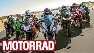 Masterbike 2019 Sieben Superbikes im Vergleich  Teil 1  Der Test die Motorräder [upl. by Luann309]