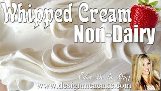 Non Dairy Whipped Cream Strawberry Cake Filling [upl. by Deer998]