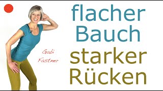 🐛18 min flacher Bauch starker Rücken  ohne Geräte im Stehen [upl. by Nurav]