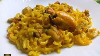 🟢 Guiso de fideos con pollo y mejillones [upl. by Beyer]