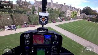 Robinson R66 Helicopter Flight to Kemble Airport [upl. by Borroff]