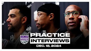 Trey Lyles DeMar DeRozan amp Coach Brown  Practice Interviews [upl. by Yedsnil146]