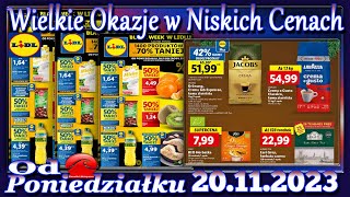 Lidl Nowa Gazetka Promocyjna od Poniedziałku 20112023 Najlepsze Okazje W Niskich Cenach [upl. by Gallager]