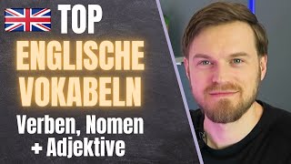 Englisch Lernen leicht gemacht Top 100 Englische Vokabeln Verben Nomen und Adjektive [upl. by Eide]