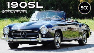 MERCEDES 190 SL  190SL Convertible 1963  Modest MercedesBenz drive  W121 engine sound  SCC TV [upl. by Elwee]