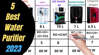 Best Water Purifier In India  Pureit vs Kent vs AO Smith vs Eureka Forbes vs Livpure Water Purifier [upl. by Pattison]