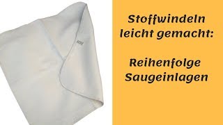 Stoffwindeln  in welcher Reihenfolge verwende ich Windeleinlagen [upl. by Dusen]