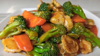 Super Quick Stir Fry Broccoli and Carrot with Chicken  Chicken with Broccoli Recipe [upl. by Nysa]