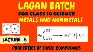 PROPERTIES OF IONIC COMPOUND metalsandnonmetalsclass10 [upl. by Aehsat654]