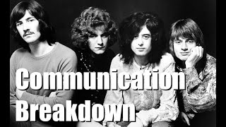 Communication Breakdown backing track [upl. by Odlonyer]