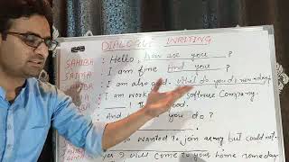 DIALOGUE WRITINGpart 01  How to write a dialogue  CLASS  9TH 10TH [upl. by Hendrik]