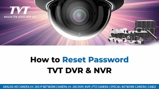 How to Reset Password TVT DVR amp NVR [upl. by Selhorst]