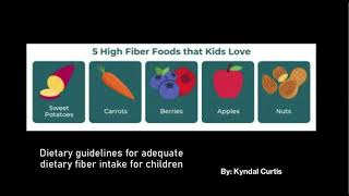 Dietary Guidelines for Adequate Fiber Intake For Children [upl. by Franni]