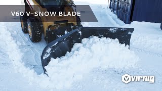 V60 VSnow Blade  Skid Steer Attachment [upl. by Ori]