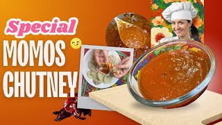 Momos Sauce Recipe  Cook food with delight homemade momos momoschutney redsaucerecipe spicy [upl. by Xanthus505]