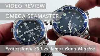 PreOwned Omega Seamaster Professional 300M vs Seamaster MidSize Comparison [upl. by Vinita]