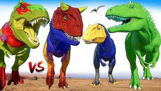 CYCLOPS CERATOSAURUS Vs Sentry Baryonyx amp Indoraptor TREX Jurassic World Evolution 2 Dinosaur Fight [upl. by Melamed]