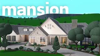 35K MANSION NO GAMEPASS  Bloxburg Tutorial with Voice [upl. by Nirtak118]