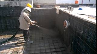 Gunite work for Swimming Pool [upl. by Shea11]