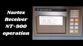 Navtex Receiver NT900 operation GMDSS Practical [upl. by Honor]