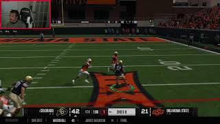 ESFL CFB25 S4W13 COLORADO VS OK STATE [upl. by Gabbi]