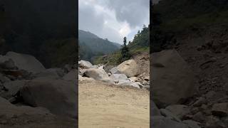 shortsvideo nepal river landslide ansathcivil travel adventure [upl. by Neirad]