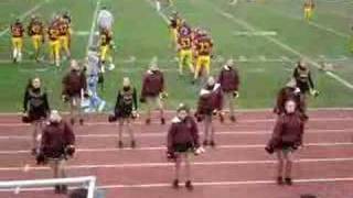 Pom Squad at Loyola Football Game Doing Cadences [upl. by Adeehsar397]