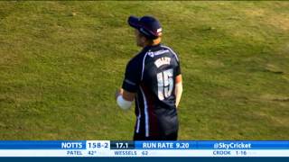 Wessels wallops fifty  highlights of Northants Steelbacks vs Notts Outlaws [upl. by Seavir]