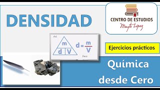 DENSIDAD química  EJERCICIOS RESUELTOS [upl. by Ssyla]