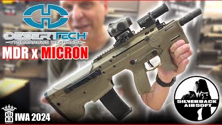 Silverback DESERT TECH MDR MICRON  IWA 2024 Airsoft [upl. by Kcirtemed738]