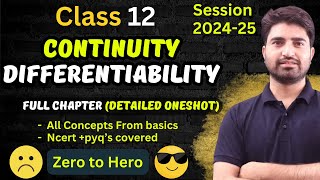 Continuity amp Differentiability Class 12 in 1 Shot By Neha mam NCERT Exercisewise  Sample paperPYQs [upl. by Aleel1]