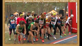 2024  European Masters Indoor Championships TORUŃ Poland  8 km Cross W5565 Final [upl. by Devondra]