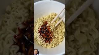 gorgonzola pizza cheese buldak ramen asmr koreanfood [upl. by Refinej]