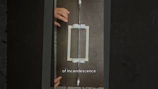 How an incandescent lamp works science tech diy viralvideo technology youtube youtubeshorts [upl. by Aneekan]