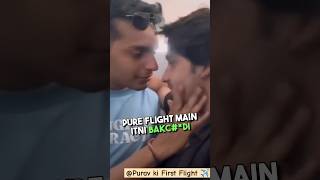 Purav Jha Flight ✈️ Funny story 🤣 puravjha funnystories [upl. by Anotyal]