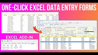 OneClick Excel Data Entry Forms Excel Addin [upl. by Radmilla]