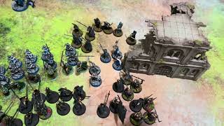 Angmar Vs Fiefdoms and Rohan alliance 650pt battle of Bywater tournament practice  fog of war [upl. by Norrek715]